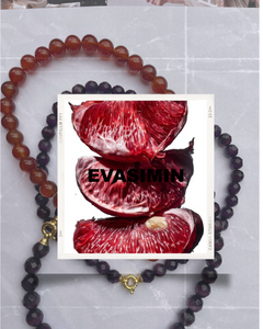 Empower Necklace - Red Agate & Strength Necklace - Violet Tigerstone