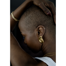 Load image into Gallery viewer, Gold Snail Earrings
