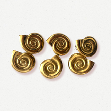 Load image into Gallery viewer, Gold Snail Earrings
