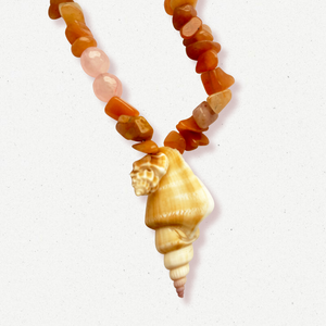 Warmth & Fertility Carnelian & Rose Quartz Necklace