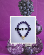 Load image into Gallery viewer, Strenght Necklace - Violette Tigerstone -Smaller Stones Bracelet
