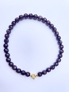 Strenght Necklace - Violette Tigerstone -Smaller Stones Necklace