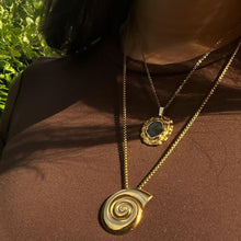 Load image into Gallery viewer, Gold Snail Necklace
